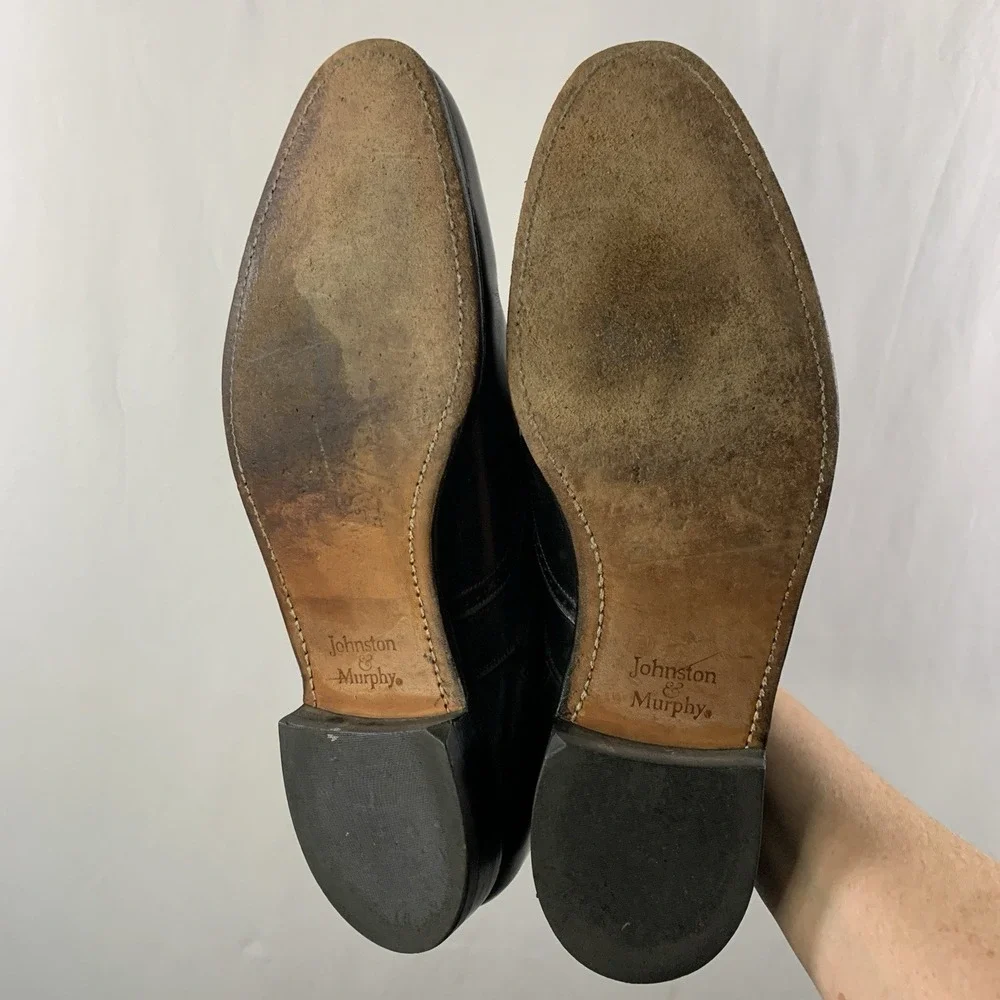 VTG Johnson & Murphy Aristocraft Mens Wingtip Oxford Dress Shoes 11.5 3A  USA